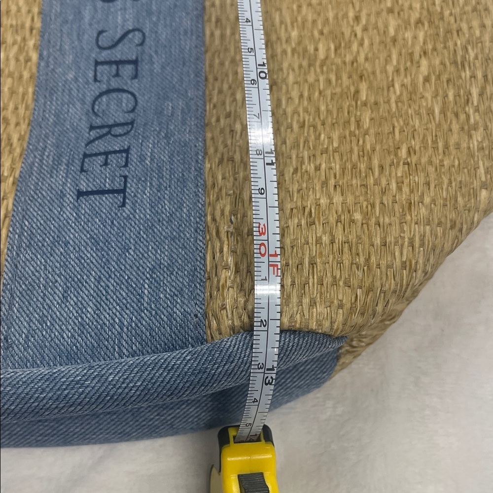 Victoria's Secret Woven and Denim Beach Tote - Picture 15 of 15
